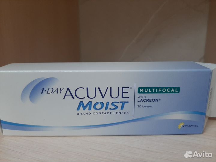 Линзы контактные acuvue moist 1 day мультифокал