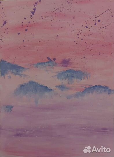 Картина акрил на картоне