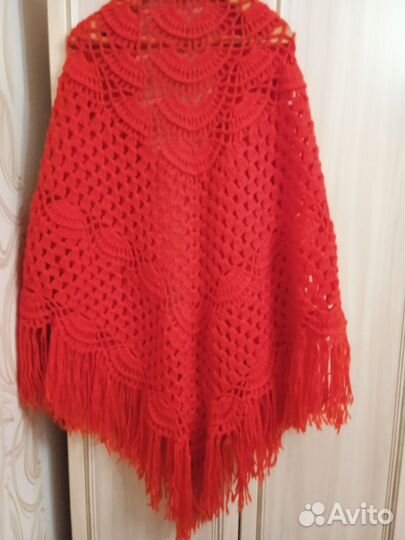 Шаль вязаная крючком
