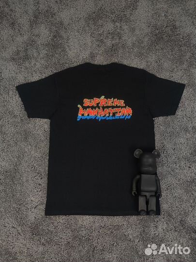 Футболка supreme manhattan tee черная