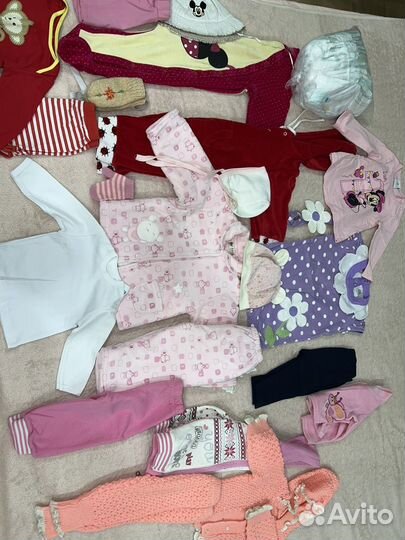 Вещи пакетом для девочки 6-12 месяцев