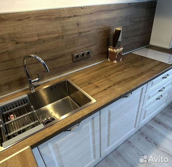 Гарнитур в стиле минимализм под ключ с островом