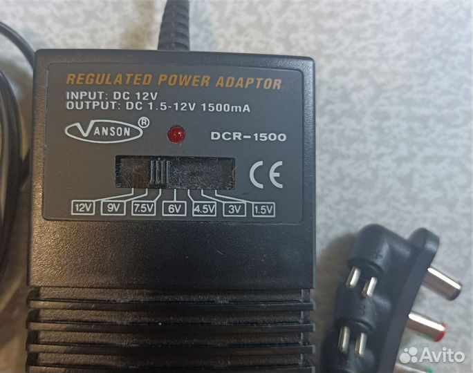 Aвтомобильный адаптер DCR-1500 vanson