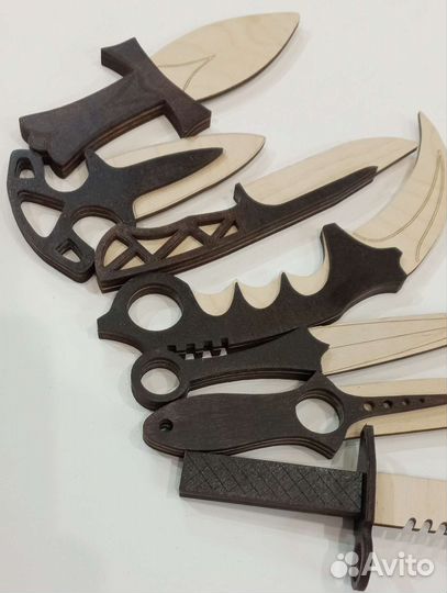 Ножи Игрушечные из эко-фанеры 7 штук