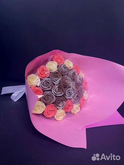 Букет из Белого Шоколада - 29 Роз