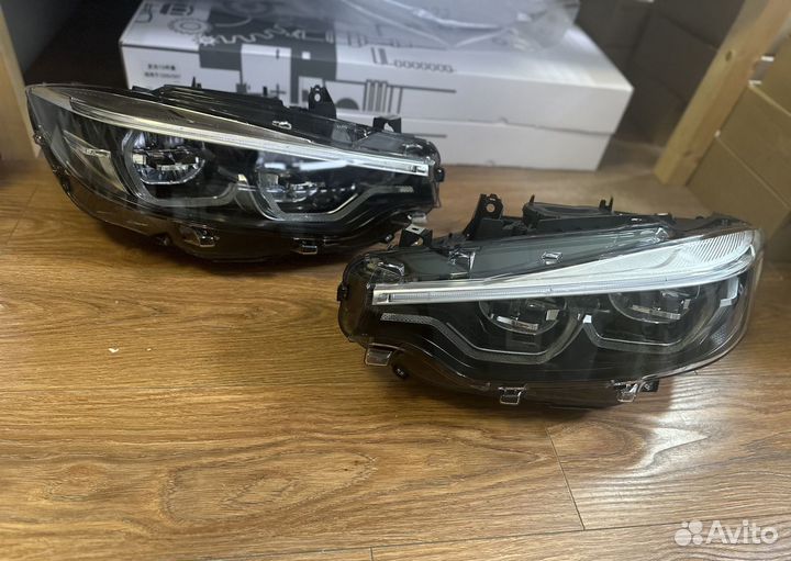 Фары LED диодные BMW 4 F32 F33 F36 black черные