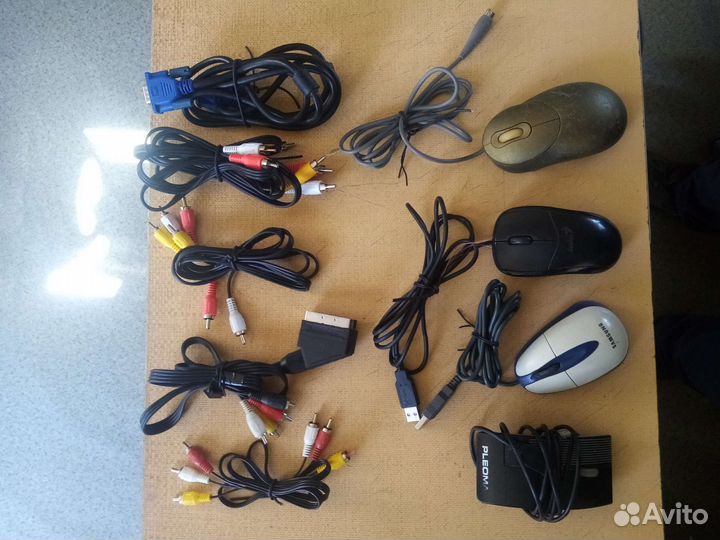Кабель, провода, блоки, мышки ит. д