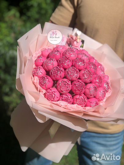 Букет из шоколадных цветов