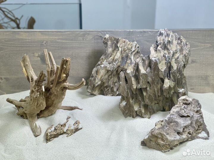 Коряги и камни для аквариума, лава, пропант