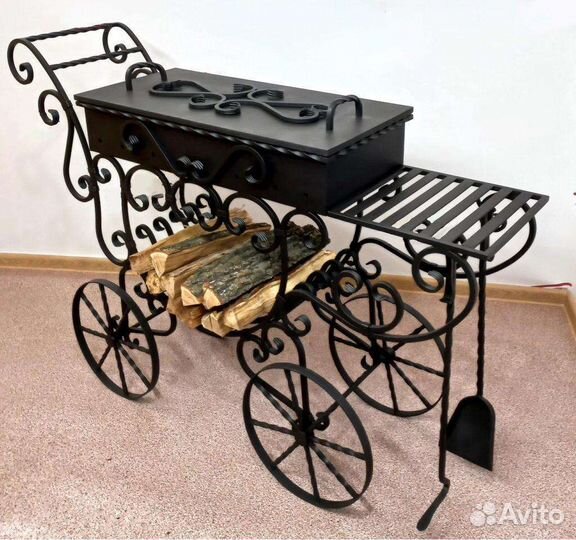 Мангал коляска