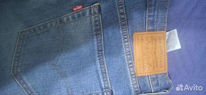 Джинсы мужские levis 511 w31 l32