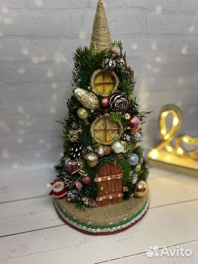 Новогодняя елочка (домик) ручная работа