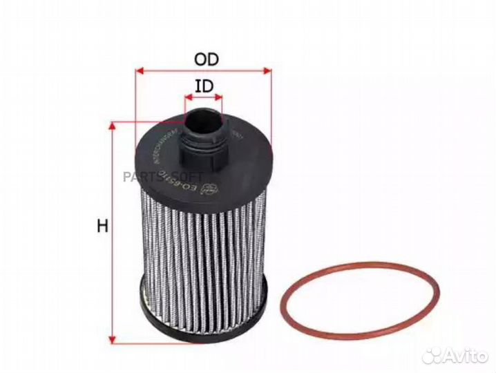 EO65110,Фильтр масляный(картридж),sakura, арт. EO65110, 13,sakura