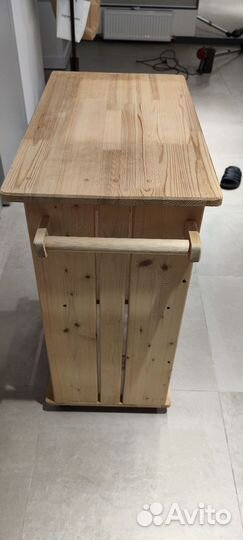 Тележка детская деревянная