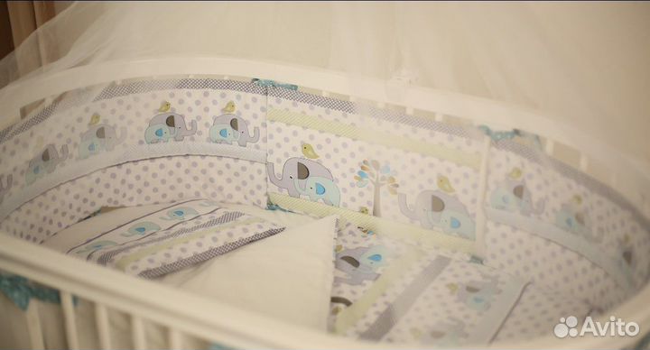 Детское Постельное белье 10в 1 бортики-подушки