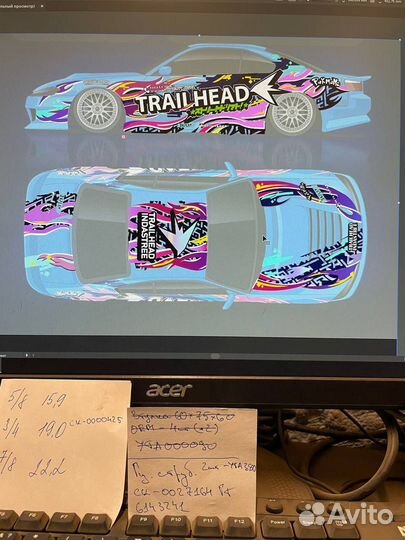 RC drift ливрея для моделей 1/10