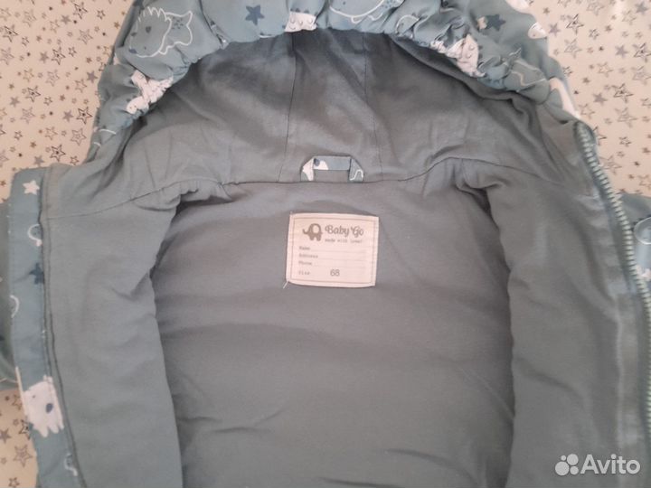 Комбинезон демисезонный 68 74