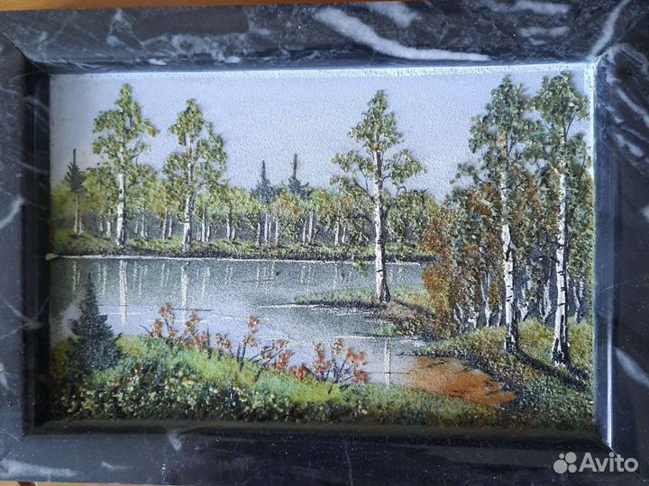 Панно из камня