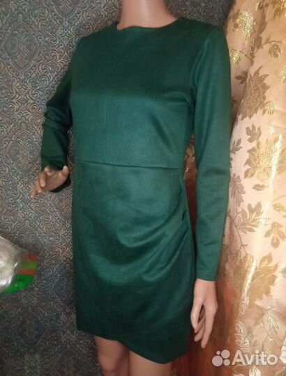 Платье зелёное спандекс