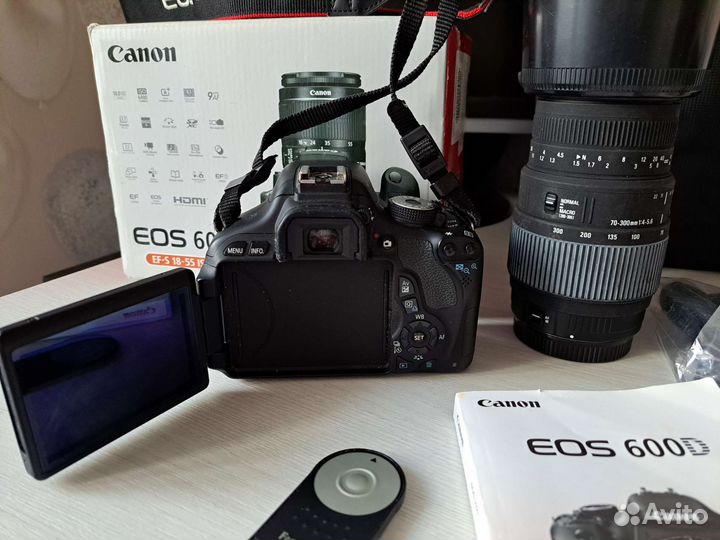 Зеркальный фотоаппарат Canon eos 600D+sigma 70-300
