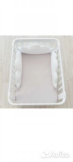 Бортики на кроватку Happy Baby, 3 облака,хлопковые