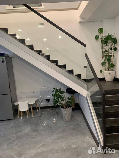 Перила для лестницы стеклянные ограждения