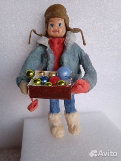 Ватные елочные игрушки