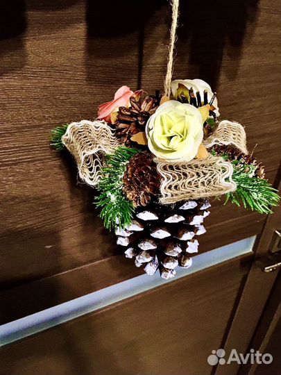 Новогодний венок на дверь