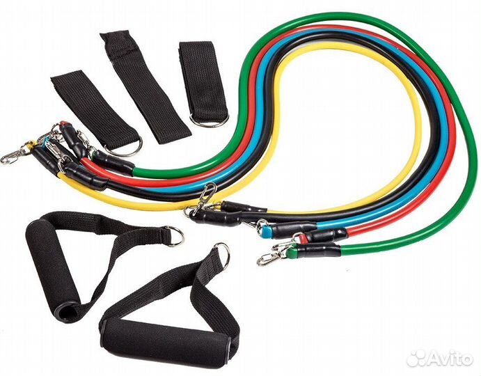 Эспандер трубчатый profi-FIT,универсальный, 5 в 1