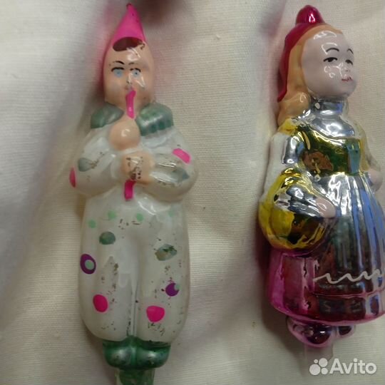 Елочные игрушки СССР на прищепке