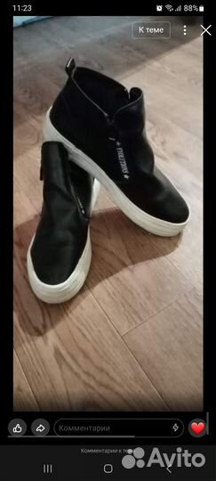 Слипоны женские 38 размер кожа