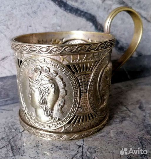 Подстаканник Фраже римские лигионеры 19 век