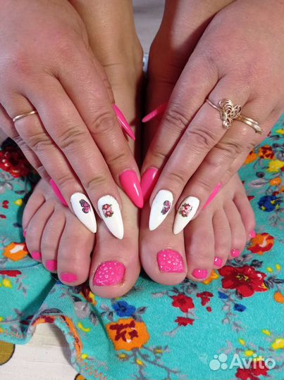 Наращивание ногтей на дому