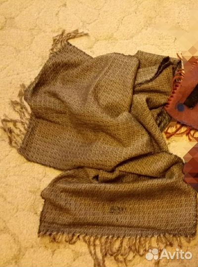 Шарф коричневый