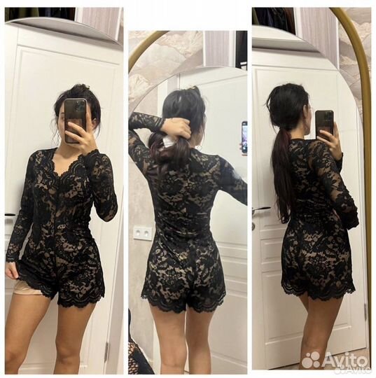 Платье короткое вечернее комбенизон 42 44 XS S M