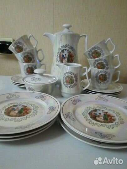 Сервиз Мадонна, гдр, на 6 персон 21 предмет
