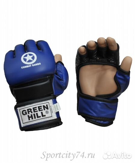 Перчатки Green Hill Combat Sambo MMR-0027CS синие