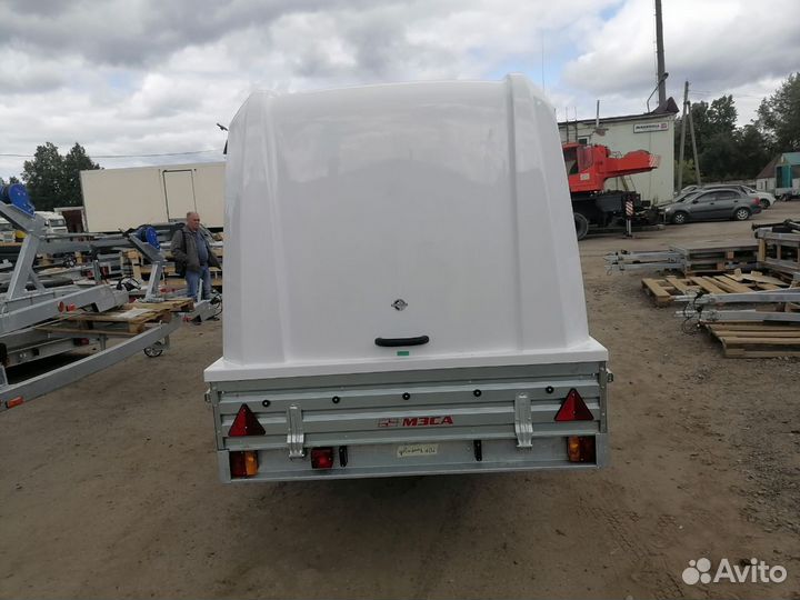 Прицеп для снегохода с крышкой мзса 817717 исп.022