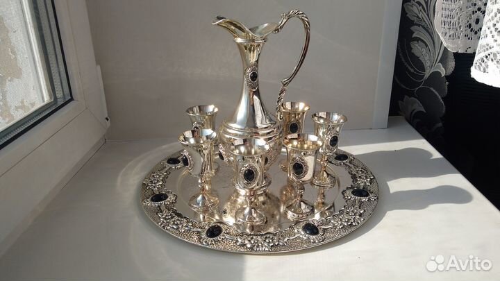 Коньячный набор посеребренный