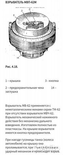 Взрыватели учебные мвп-62, мвч-62