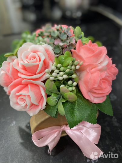 Букет тюльпанов из мыла