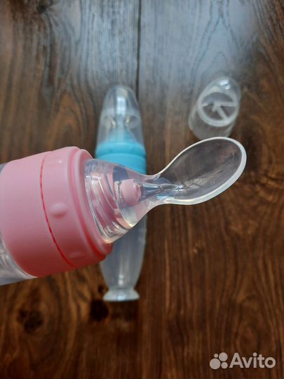 Бутылочка детская с ложкой для прикорма
