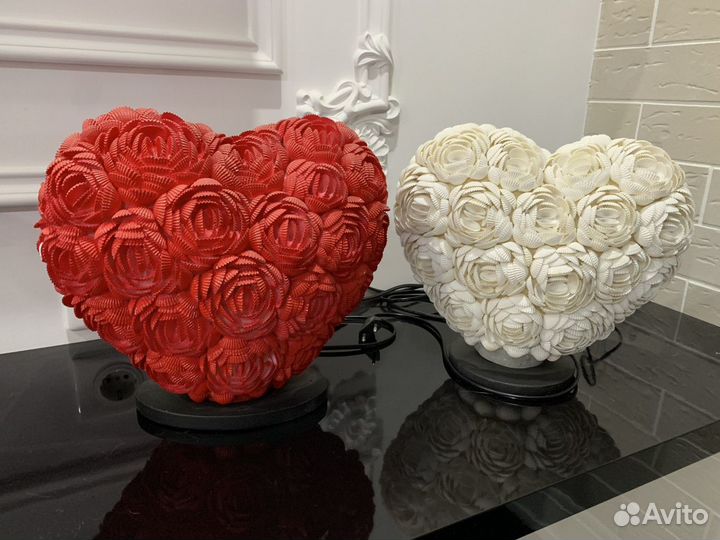 Сердца из ракушек (2 шт)