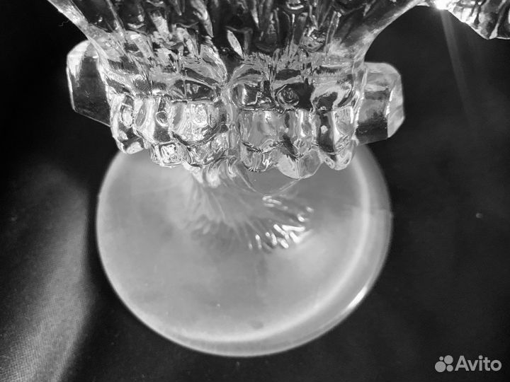 Подсвечник хрусталь Сова СССР