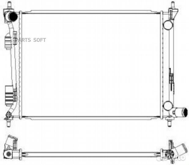 Sakura 32 218 512 Радиатор сист. охл. Sakura 3221-8512