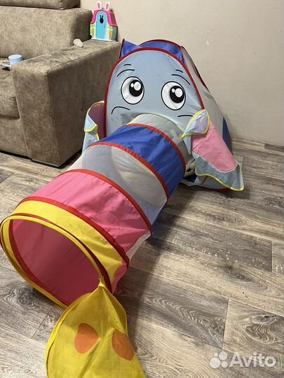 Детская игровая палатка с тоннелем