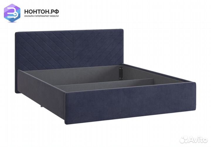 Кровать Сандра 2 1.6 м синяя
