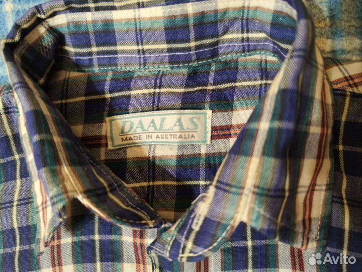 Детская рубашка в клетку. Сделана в Австралии