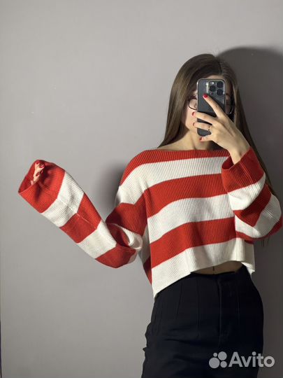 Свитер в полоску hm