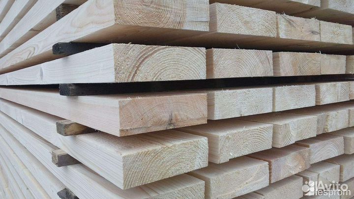 Доска обрезная, камерной сушки 50*200*6000